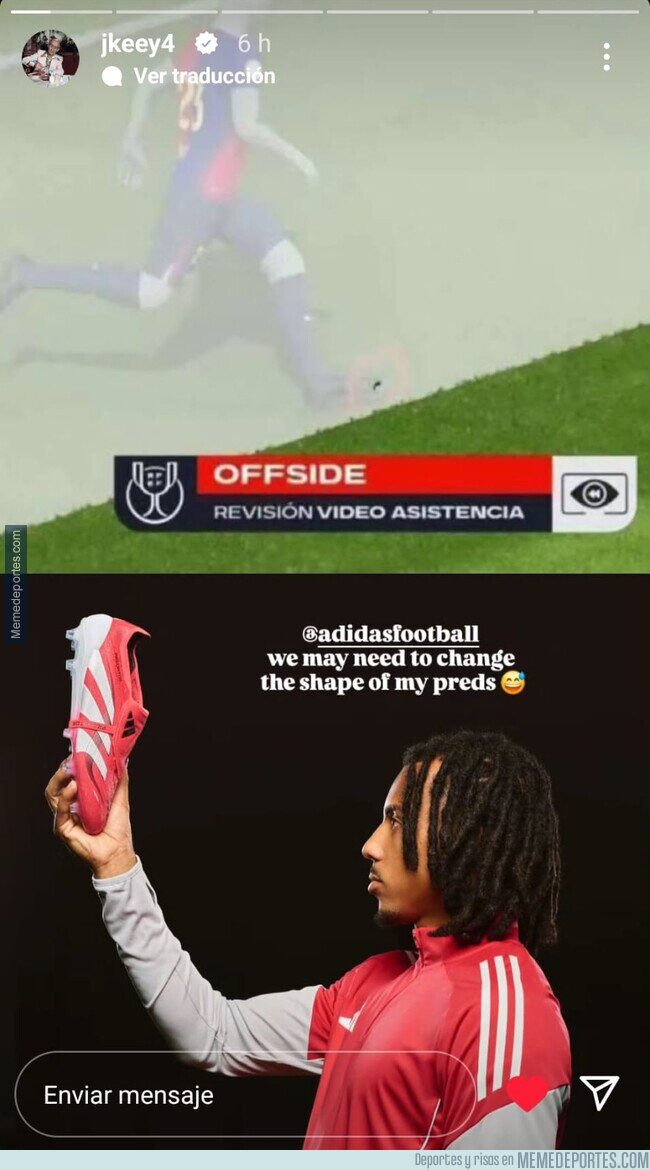 1214303 - La historia que subió Koundé después del partido