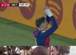 Enlace a Gavi no celebró su gol por su pasado verdiblanco