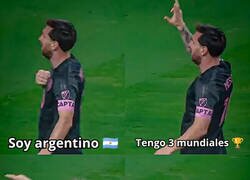 Enlace a La celebración de Messi ante los fans mexicanos de América