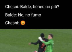 Enlace a Chesni se puso agresivo