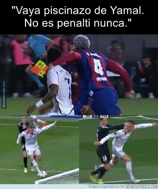 1214561 - No es un empujón como el de James a Modric, pero contacto es contacto, ¿no?