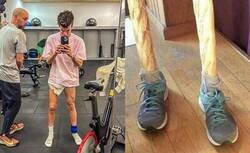 Enlace a Riqui Puig muestra como ha quedado su pierna tras mes y medio de inactividad