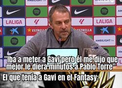 Enlace a Bonito detalle de Gavi, pero...
