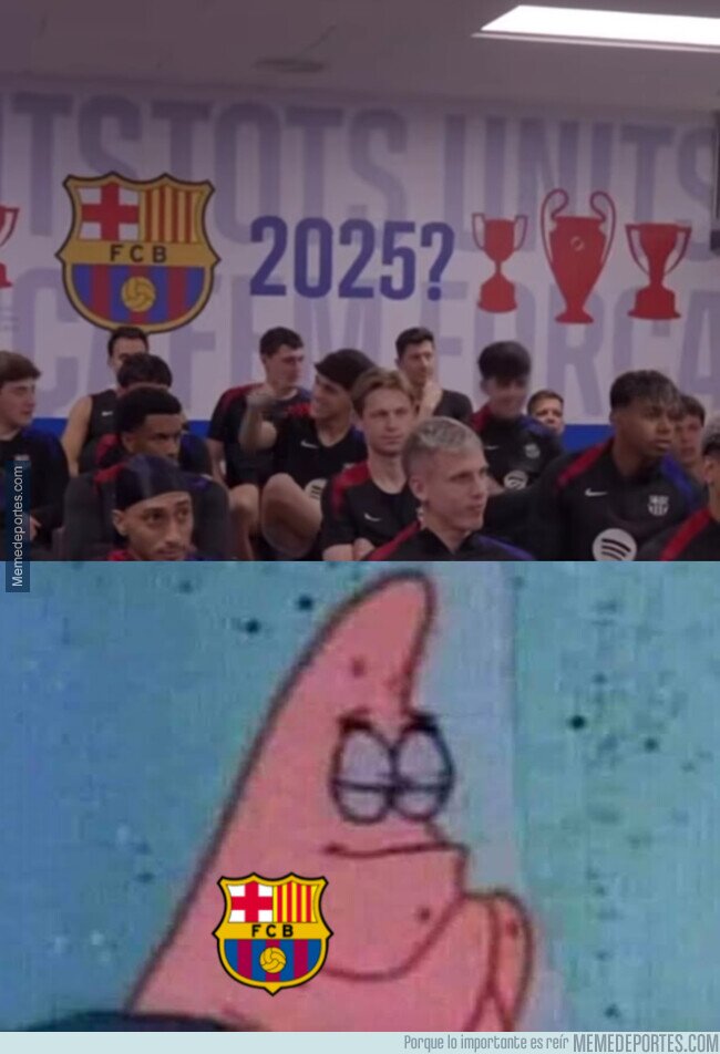 1214950 - Lo que tiene puesto el Barça en un mural de la ciudad deportiva. ¿Triplete en 2025?