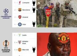 Enlace a Los equipos ingleses en Europa