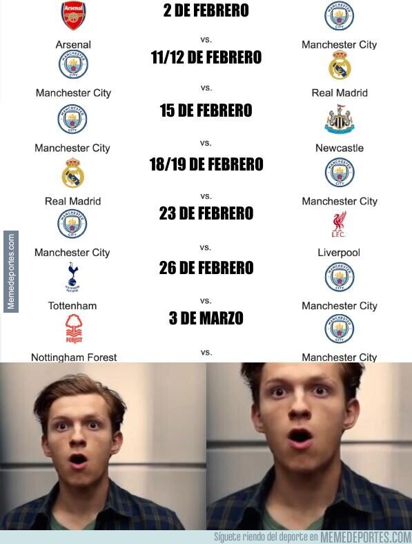 1214999 - El calendario que le espera al Manchester City