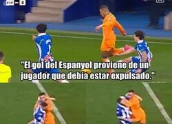 Enlace a La primera roja perdonada en ese partido fue precisamente a Mbappé