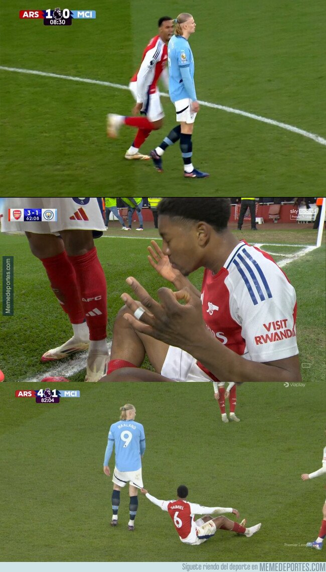 1215106 - El Arsenal la tomó con Haaland