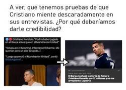 Enlace a ¿Sabe Cristiano que cada vez que agarra un micrófono el mundo lo mira incrédulo?