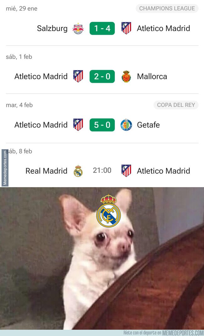 1215187 - El Atleti llega al derbi mejor que nunca