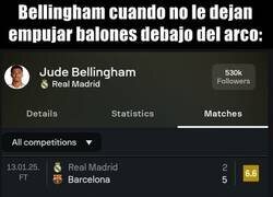 Enlace a Bellinham tiene deudas en los partidos más importantes