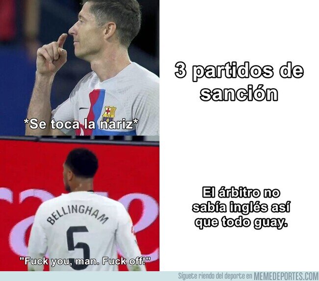 1215408 - Debió levantar la mano como Flick para que le cayera alguna sanción, obviamente.