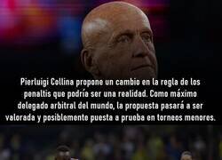 Enlace a Collina propone un cambio en la regla de los penaltis