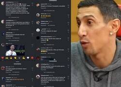 Enlace a Los primeros inseguros se conglomeran en el instagram de Di María. No tardaron nada.