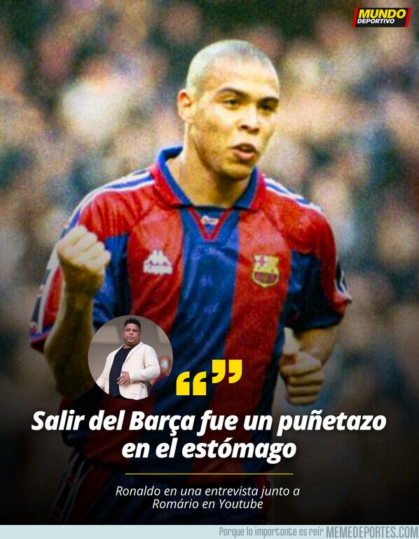 1215814 - Ronaldo Nazario sobre su salida del Barça