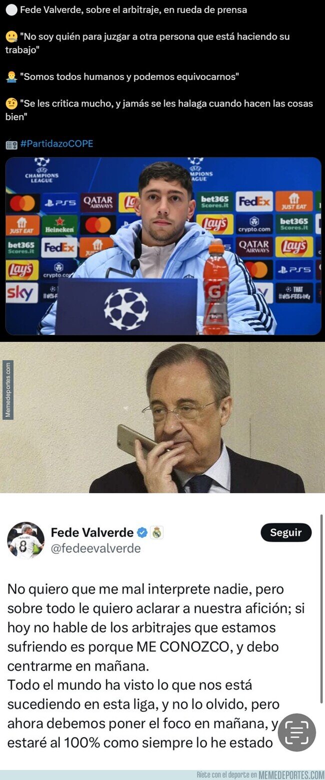 1215983 - El tweet de Valverde fue una llamada desde arriba por contradecir el relato JAJAJAJA