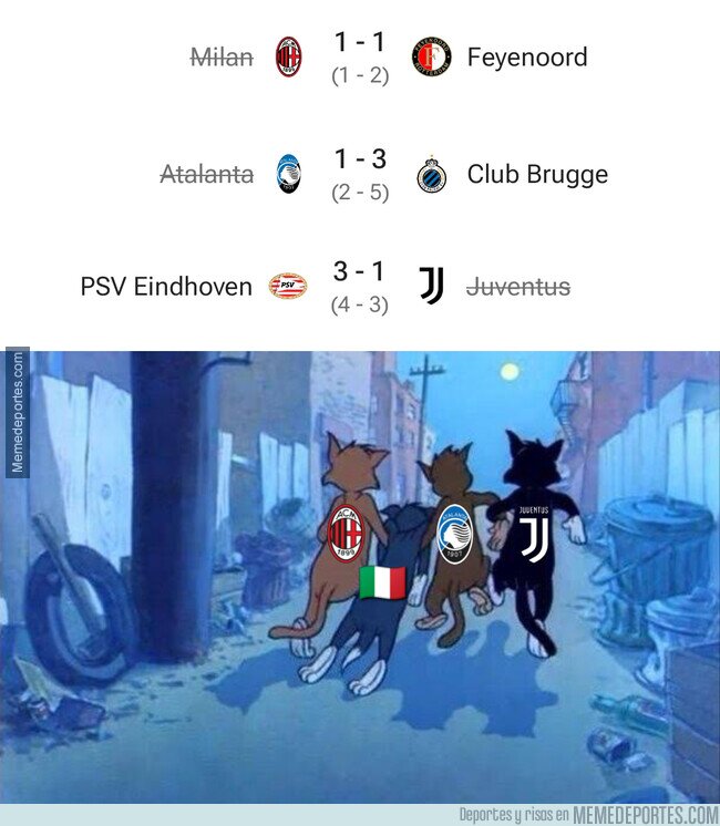 1216155 - Por ahí se van los italianos de la Champions