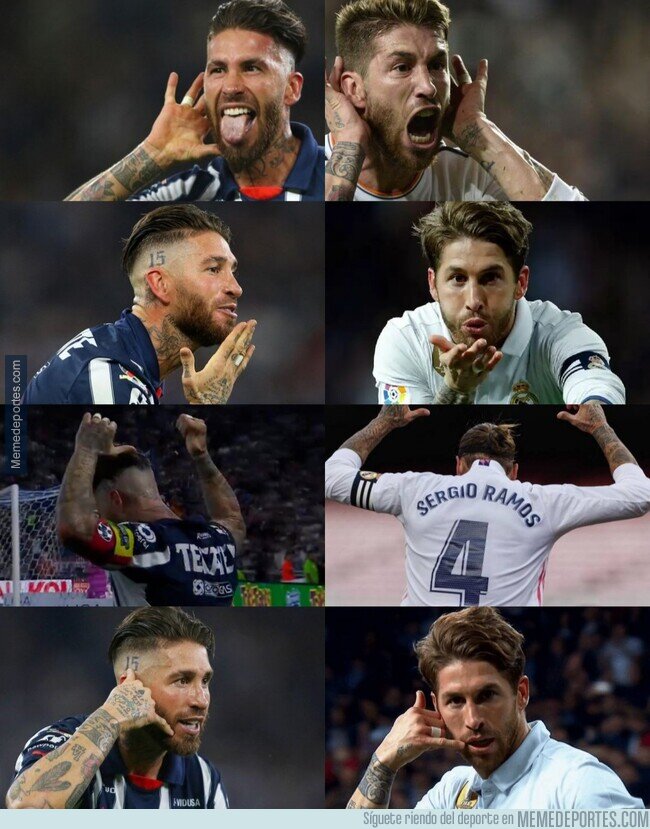 1216778 - Sergio Ramos hizo todas sus celebraciones en su primer gol con Rayados