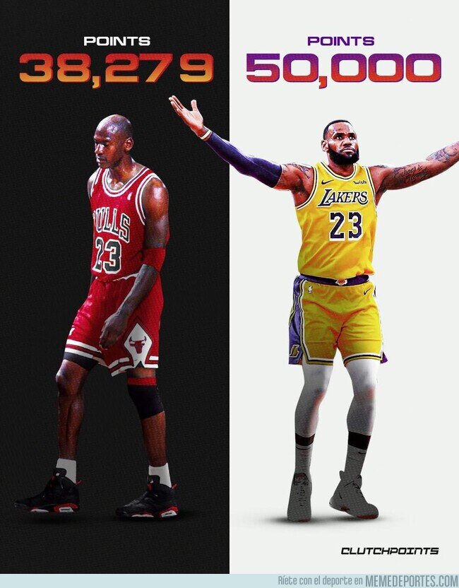 1217045 - Tremendo dato entre Michael Jordan y Lebron James
