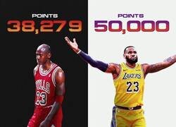 Enlace a Tremendo dato entre Michael Jordan y Lebron James