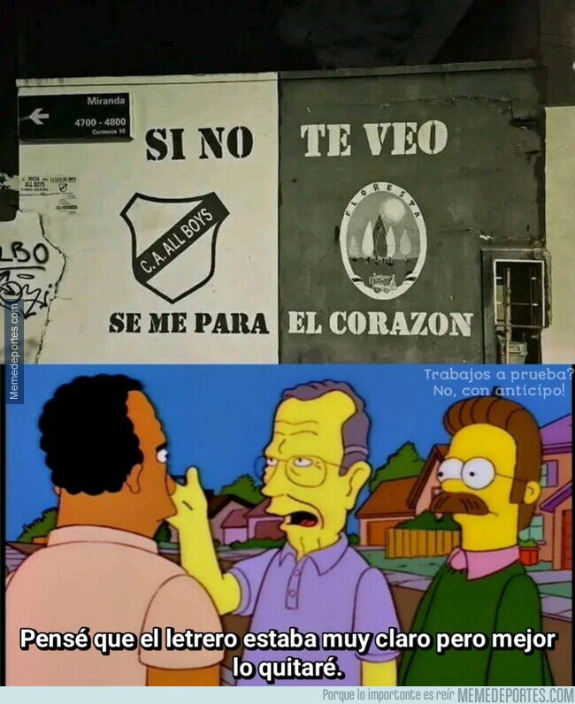 1217102 - All Boys debe cambiar de frase