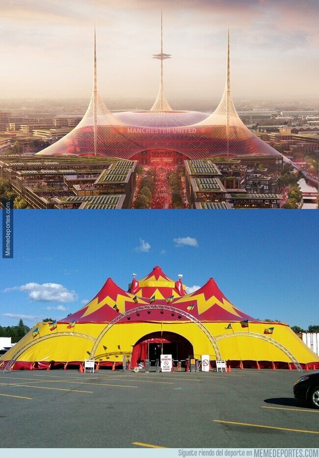 1217377 - El diseño del nuevo Old Trafford parece un circo. ¿Guiño?
