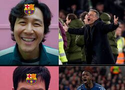 Enlace a Culés viendo clasificarse al PSG