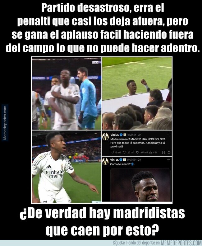 1217477 - Vinicius es el mejor ejemplo de lo que NO debe ser un deportista.
