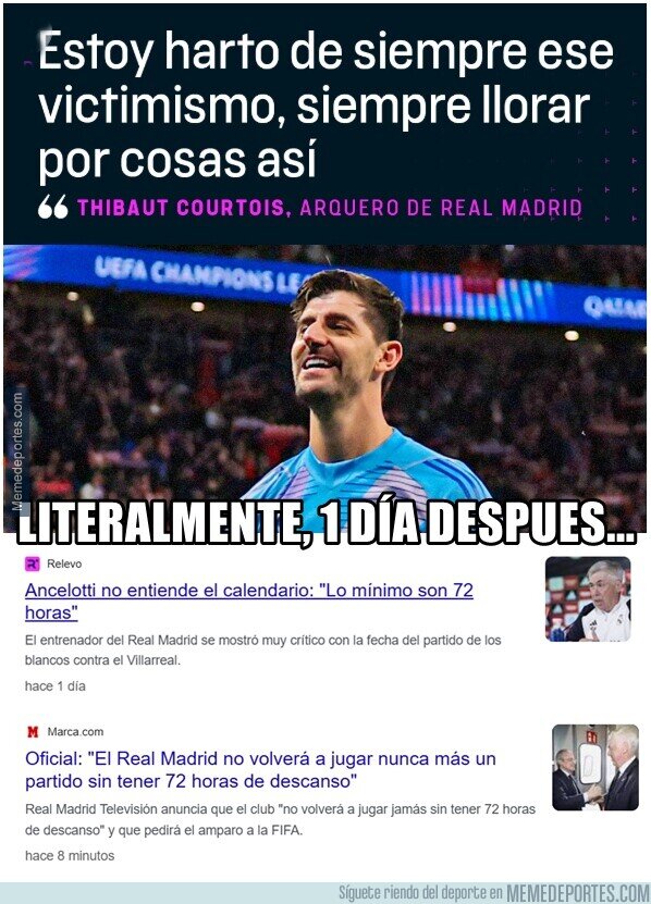 1217693 - Real Madrid no es solo victimista e hipócrita, es consentido a más no poder.