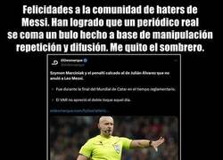 Enlace a ¿Han notado como últimamente los haters de Messi están desatados con la información falsa?