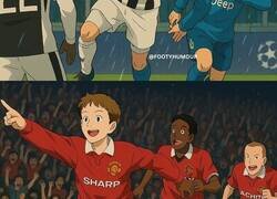 Enlace a Grandes momentos del fútbol recreados en estilo Ghibli