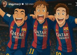 Enlace a Lo que subió Neymar a sus historias