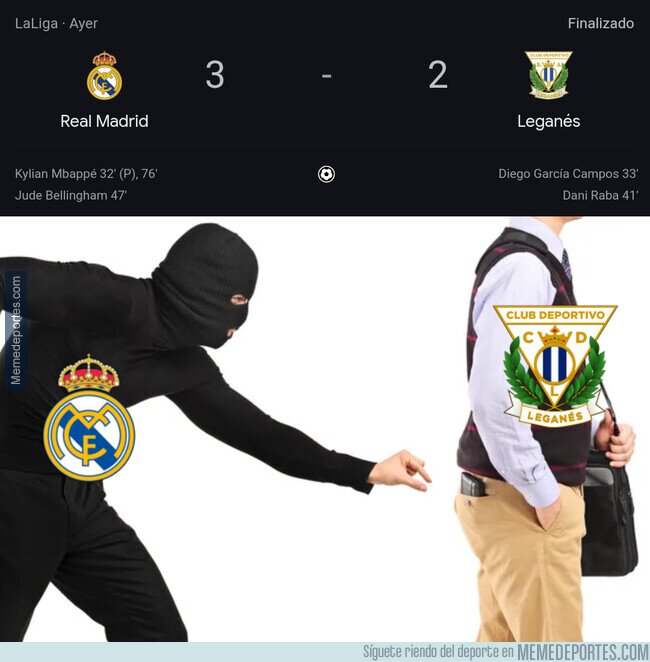 1218625 - El Leganés fue atracado en el Bernabeu