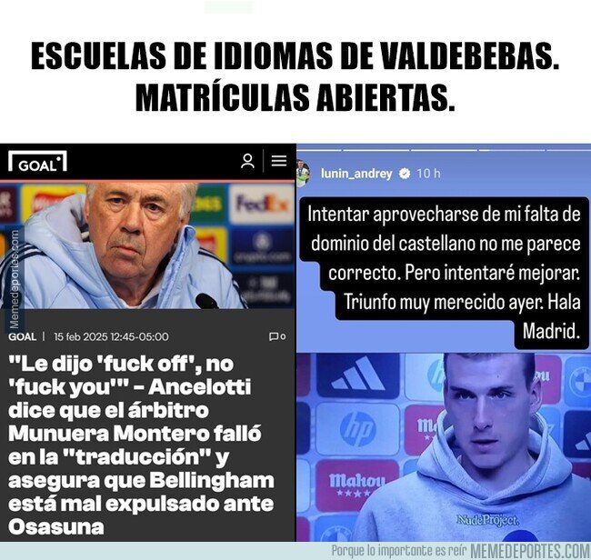 1218670 - Nunca ví al Madrid tan preocupado por corregir a todos por el lenguaje