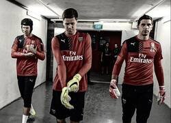 Enlace a Lo que llegó a ser la portería del Arsenal...