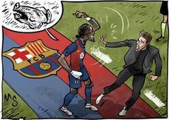 Enlace a A Raphinha se le ve desquiciado