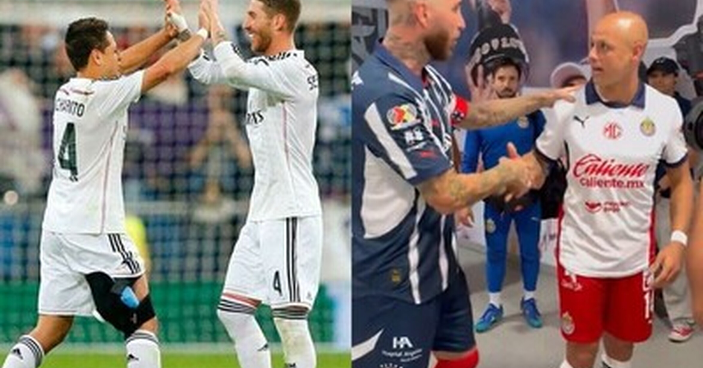 Ramos y Chicharito reunidos en México