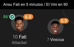 Enlace a Vinicius retrocede a las comparaciones con Ansu Fati