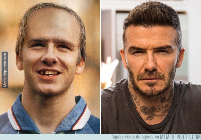 1219717 - Predicción de cómo se vería Beckham dentro de 20 años en 1998 vs Realidad