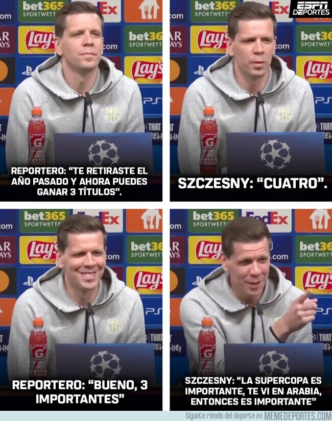 1219751 - Gran momento de Szczesny en rueda de prensa
