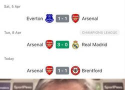 Enlace a Lo del Arsenal no tiene sentido alguno