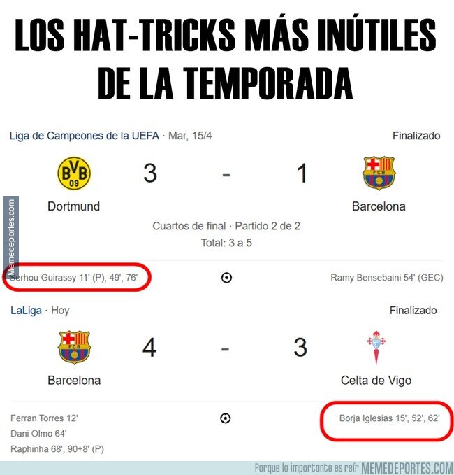 1220060 - Hattricks inútiles