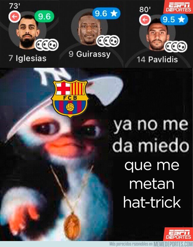 1220287 - Hattricks que no sirvieron par anada
