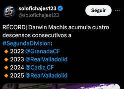 Enlace a Vaya racha lleva Darwin Machis