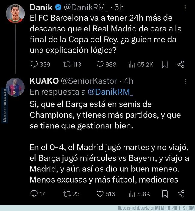 1220511 - El Madridismo es sinónimo de excusas, conspiraciones y poco fútbol