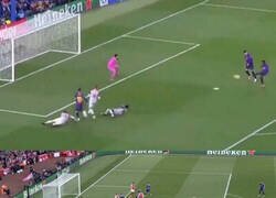 Enlace a Dembélé marca su primer gol en semis de Champions