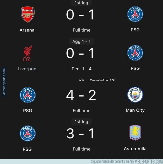 1220865 - El PSG, desatado contra los ingleses este año