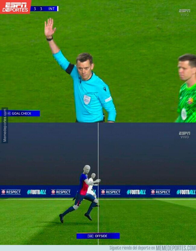 1220902 - Polémica por el fuera de juego señalado al Inter