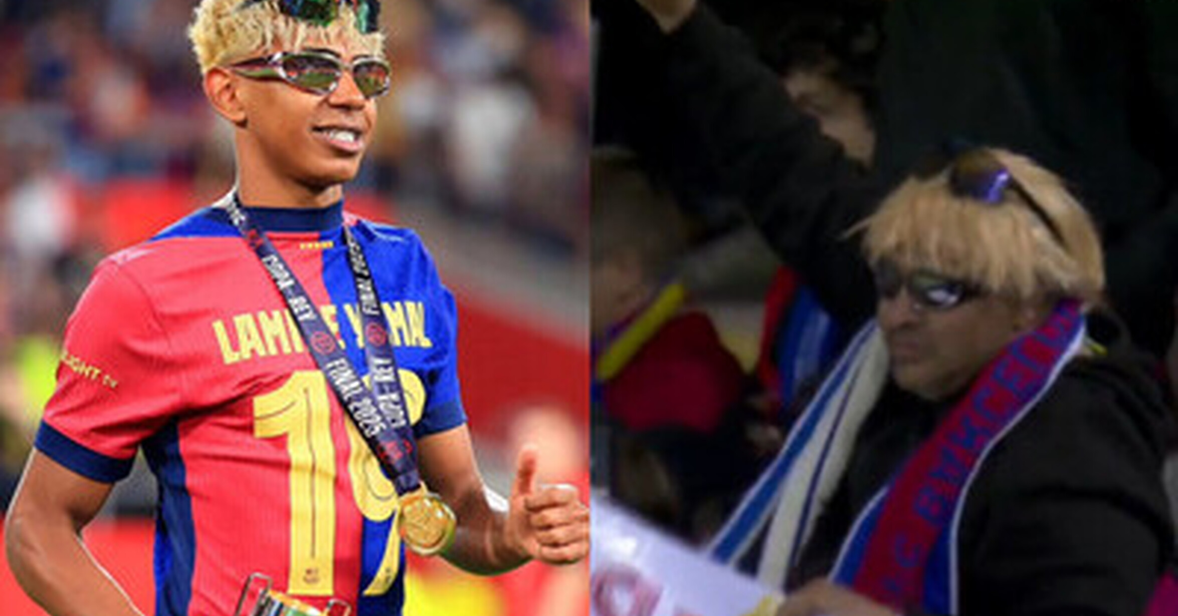 Este señor le copió el look a Lamine Yamal