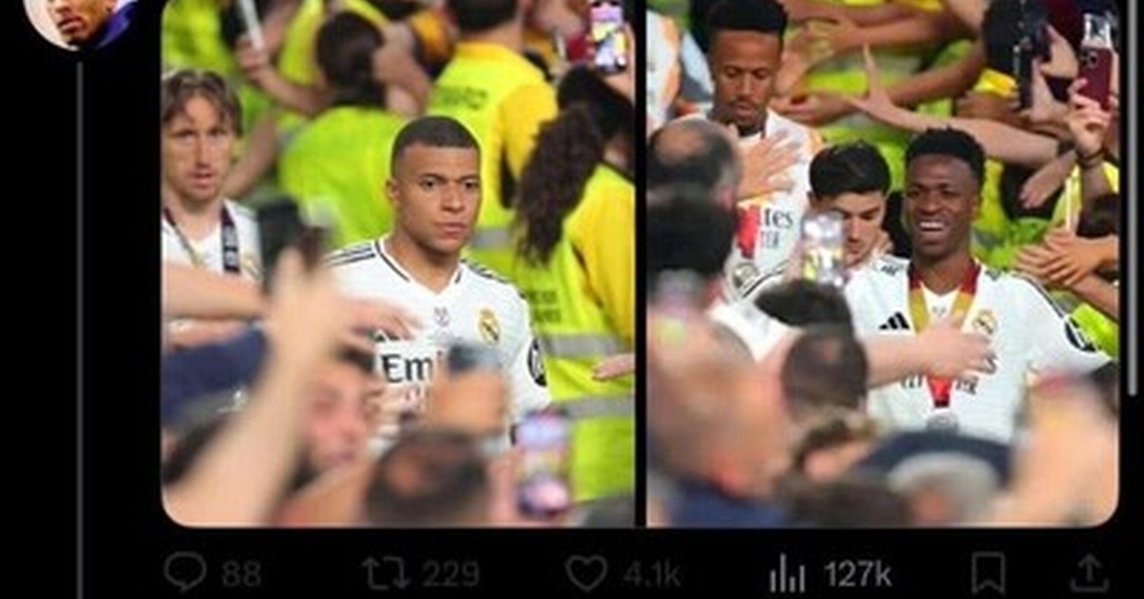 Hay guerra civil en el Madrid. Hermoso.
